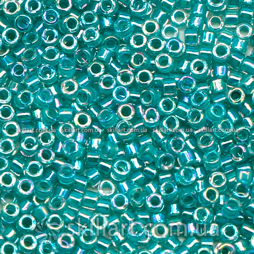 Бисер DB-79 Miyuki Delica Beads 11/0 (прокрашенный радужный, бирюзовый)